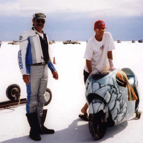 Mike warms up the motor